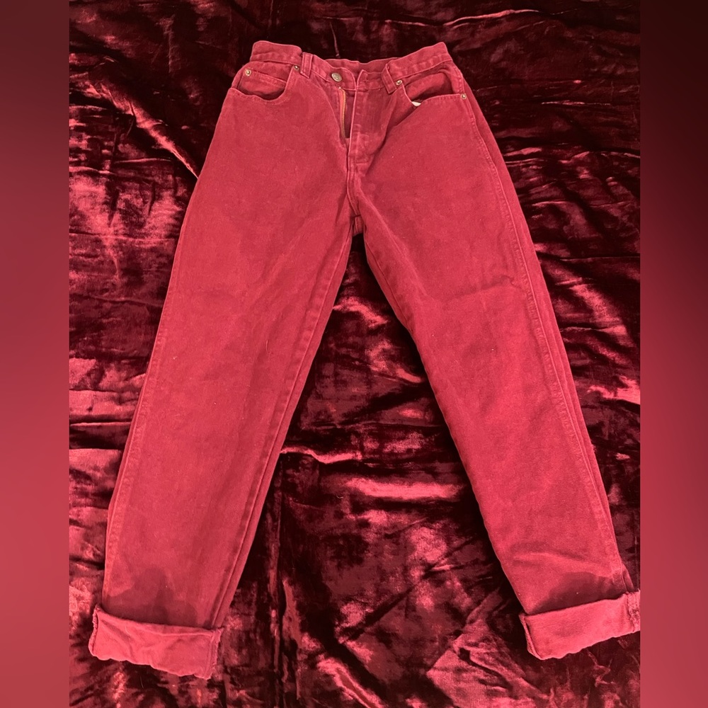 RED vintage jeans